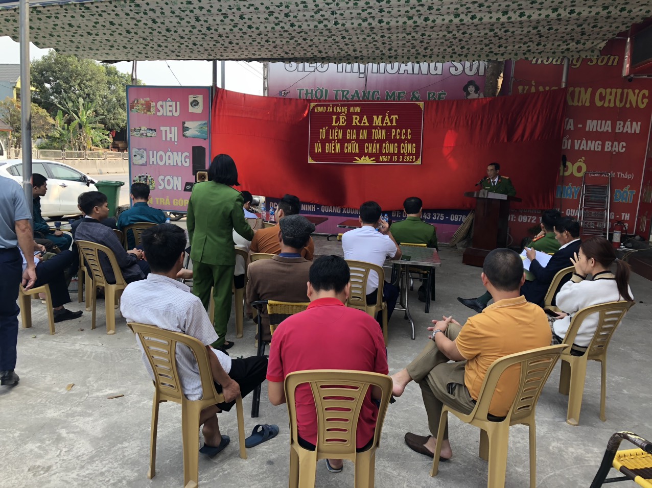 Ngày 15/03/2023, xã Quảng Ninh tổ chức lễ ra mắt mô hình “Tổ liên gia an toàn phòng cháy chữa cháy” và “Điểm chữa cháy công cộng” tại thôn Ninh Phạm